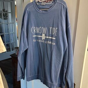 Comfort Colors Denim Blue Crimson Tide Alabama sweatshirt